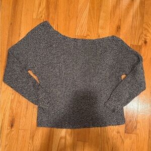 American Eagle Outfitters Off-the-Shoulder Gray Sweater